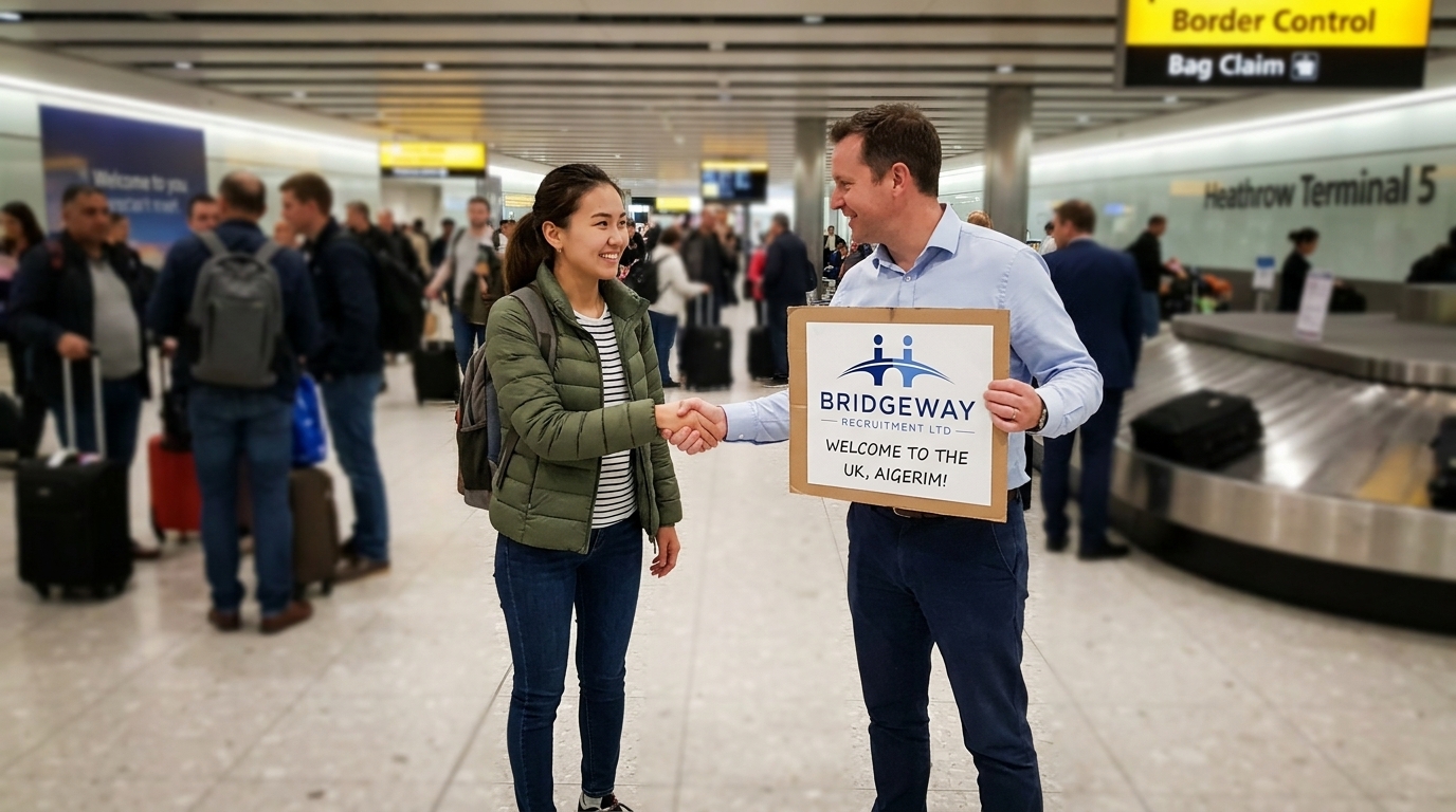 Meeting clients at airport